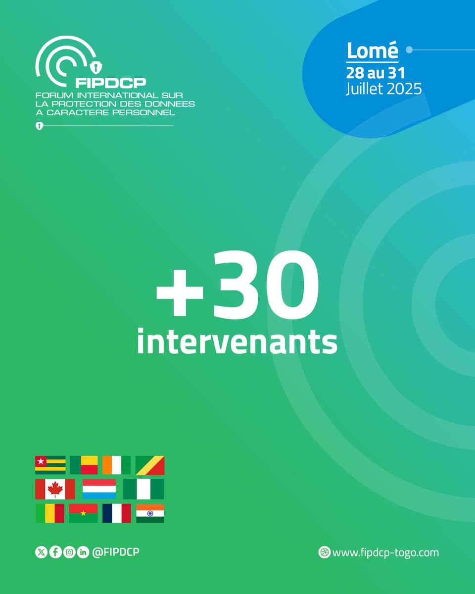 FIPDCP's tweet photo. Merci à toutes les personnes, institutions et partenaires qui ont contribué à faire de cet événement un succès.
Et dès maintenant, cap sur 2026 !
#FIPDCP2025 #ForumInternational #ProtectionDesDonnées #GouvernanceNumérique #DonnéesPersonnelles #Merci #Togo #AfriqueNumérique https://t.co/5zqNaq6wB2