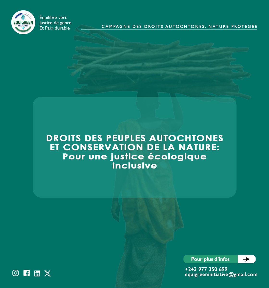 Rejoignez-nous dans cette campagne  de 5 jours pour une sensibilisation sur la promotion des droits des peuples autochtones et de vulgarisation de leur rôle dans la conservation de la nature.
#JIAutochtones25
#DroitsAutochtones
#ConservationInclusive