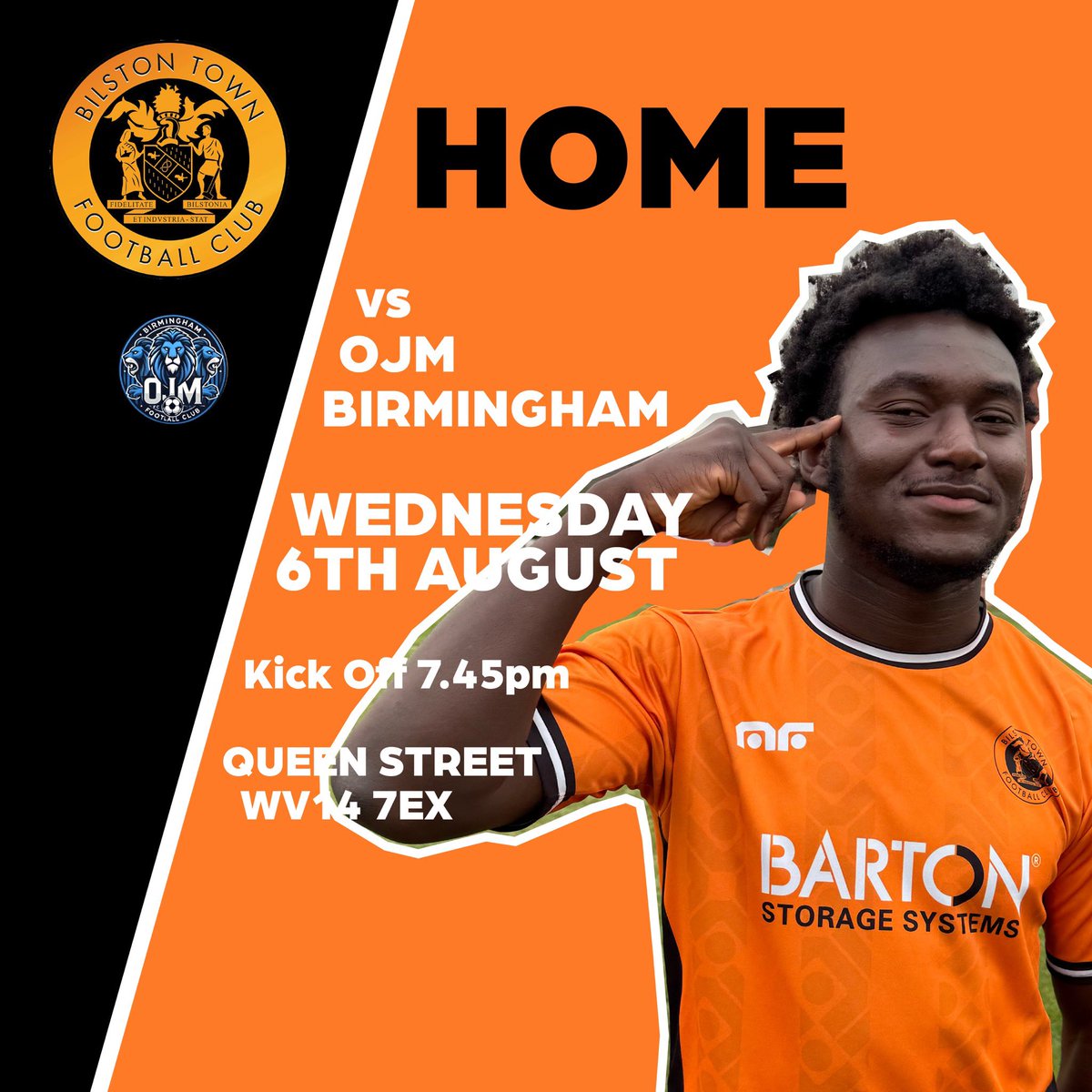 Bilston Town FC (@bilstontownfc) on Twitter photo Wednesday sees us at HOME v <a href="/BirminghamOJM/">Birmingham OJM</a>
Kick off: 7.45pm
Adults £8.00
Kids & Concessions £6.00
Kids under 10 FREE with a paying adult.
Bar is open serving hot and cold food. Wednesday sees us at HOME v <a href="/BirminghamOJM/">Birmingham OJM</a>
Kick off: 7.45pm
Adults £8.00
Kids & Concessions £6.00
Kids under 10 FREE with a paying adult.
Bar is open serving hot and cold food.