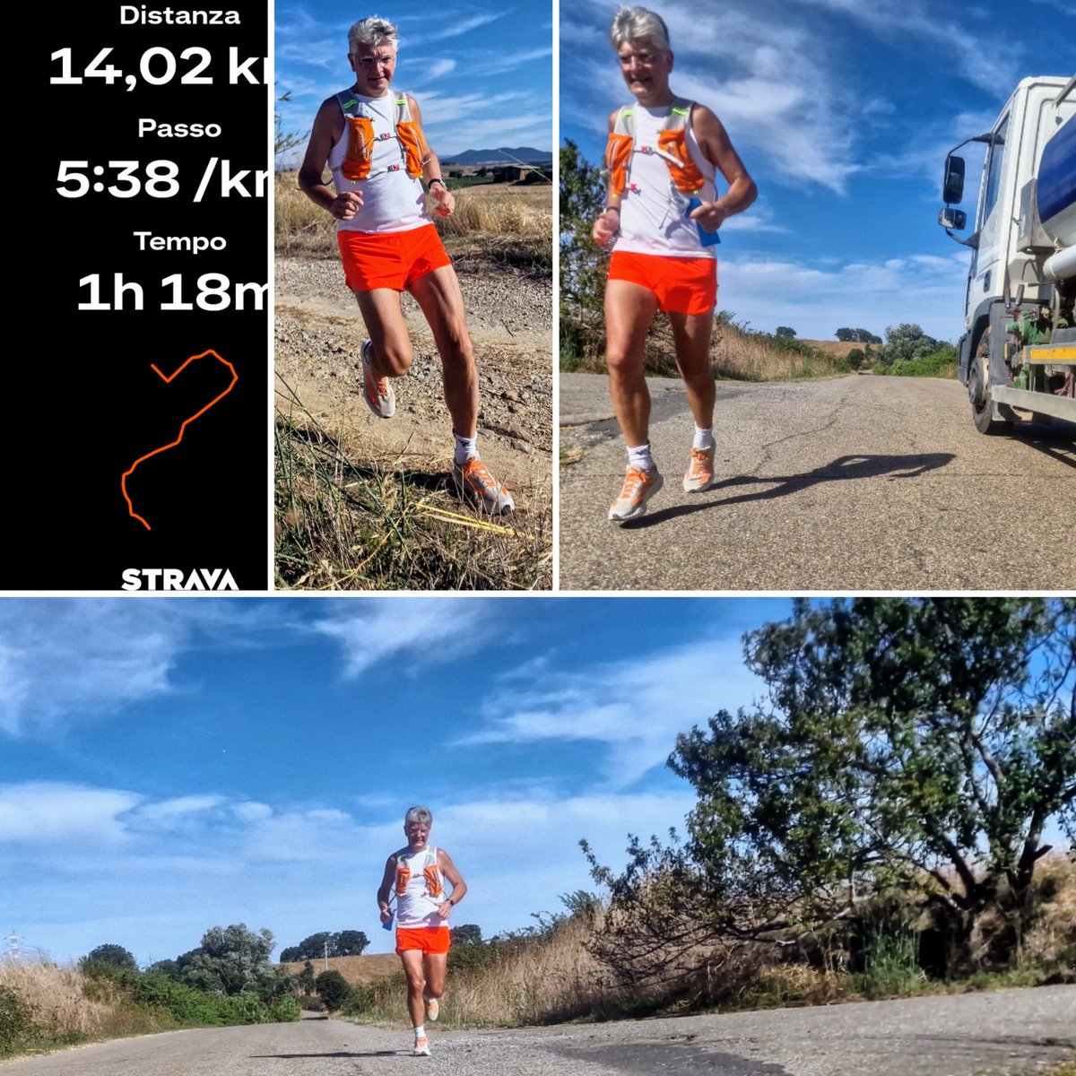 Mettiamo un po' più di km con un minimo di dislivello, fotografo volenteroso anche grazie a temperatura mite e piacevole venticello
Buona prima settimana di agosto #runlovers