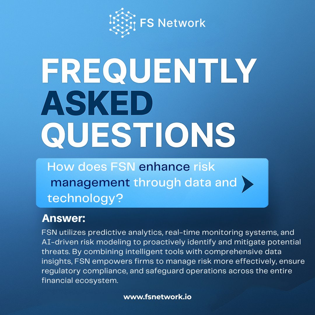 fsnetworkio's tweet image. 🧠 How does FSN enhance risk management?
AI models + real-time data = smarter, faster risk decisions.
Stay ahead, stay protected. 🔐📊
#FSNetwork #RiskManagement #Fintech #AIPowered #SmartTrading