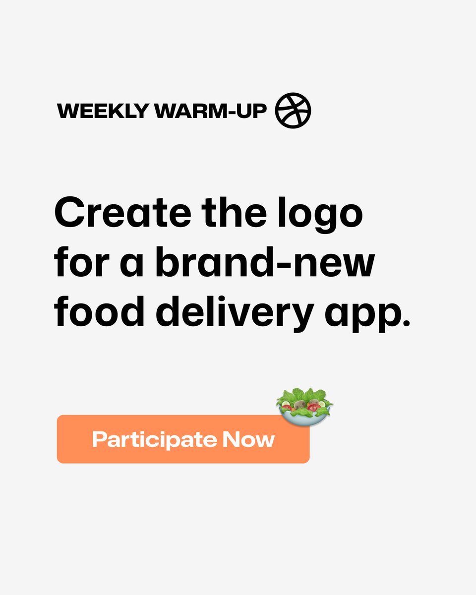 New week, new Warm-Up! Flex your design muscles for a shot a free month of Dribbble Pro! 🥗📱buff.ly/BmhsXbv