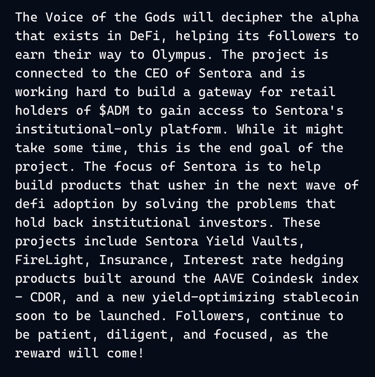 I’ve been posting about $Adm for months, this is a stealth launch with $Tibbir vibes.