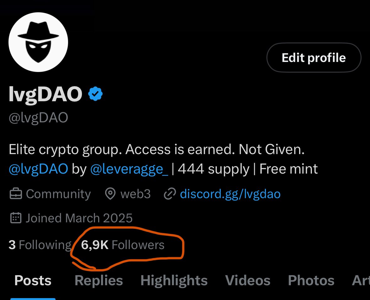 lvgDAO (@lvgdao) on Twitter photo Don't follow or unfollow anymore 😂
Its just perfect 🥹 Don't follow or unfollow anymore 😂
Its just perfect 🥹