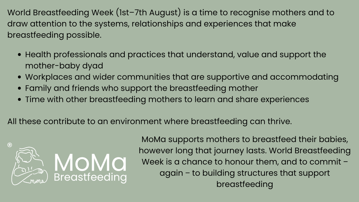 MoMaBfing's tweet image. It&apos;s World Breastfeeding Week.
who.int/campaigns/worl…