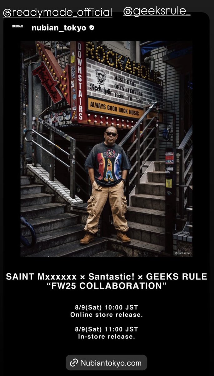 SAINT Mxxxxxx X GeeksRule X Santastic!
#隣人13号　&amp; #惨家　Tee
8/9
<a href="/RuleGeeks0805/">GEEKS RULE</a>