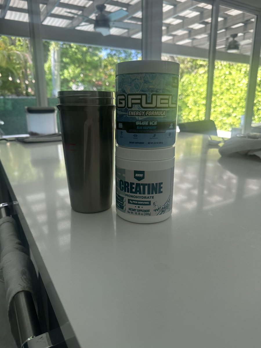 Starting the day off with some <a href="/GFuelEnergy/">G FUEL®</a> and Creatine 💪 

Powered by <a href="/KrakenSeasGG/">Kraken</a>, use code “KrakenSea” at checkout!