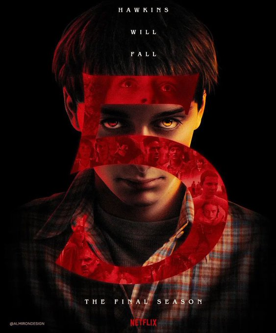 STRANGER THINGS 5. 
Vol 1. November 26th.  
Episode 1 - The Crawl 
Episode 2 - The Vanishing of ***** Wheeler 
Episode 3 - The Turbow Trap Episode 
4 - Sorcerer
<a href="/netflix/">Netflix</a> <a href="/Popcorncine_/">Popcorncine</a> #web3 #TrailerFi #Popcorncine