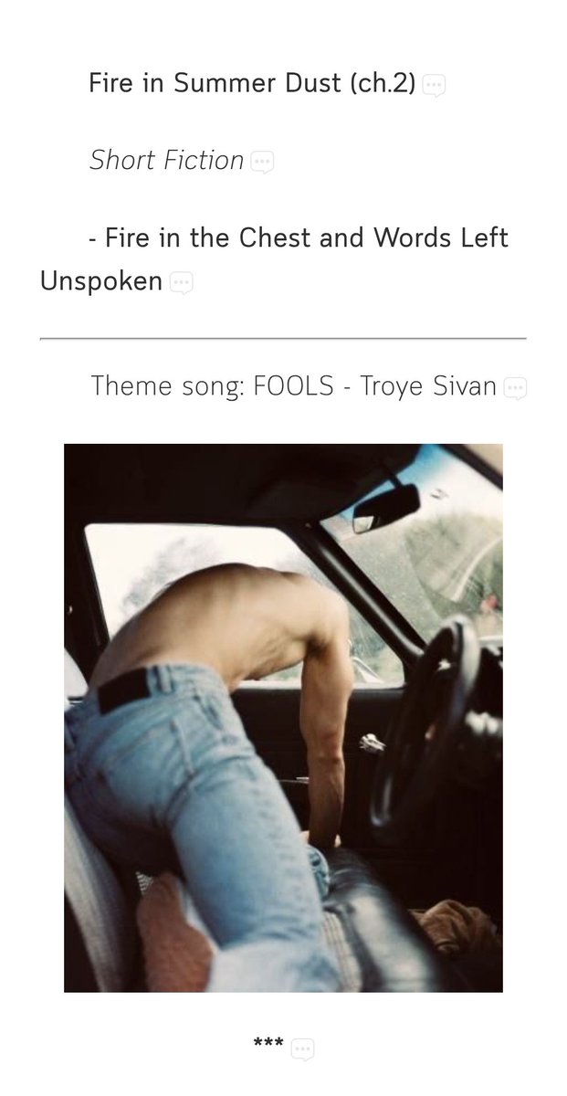 pls. retweet 🙏🏻
<a href="/BoZhanFiction/">𝐁𝐨𝐙𝐡𝐚𝐧𝐅𝐢𝐜𝐭𝐢𝐨𝐧 🦁🐰</a> <a href="/Hello_Writer95/">✨~𝐡𝐞𝐥𝐥𝐨𝐰𝐫𝐢𝐭𝐞𝐫~✨</a>

#กลิ่นไฟในฤดูร้อน
Chapter 2: Fire in the Chest and Words Left Unspoken

Link: readawrite.com/c/fda795ca79e1…

อัพตอนที่ 2 ให้แล้วครับ มาอ่านกันๆ ไฟกำลังลุกไหม้อยู่ในอก 🔥🔥🔥🔥
#ฟิคป๋อจ้าน #แนะนําฟิคป๋อจ้าน