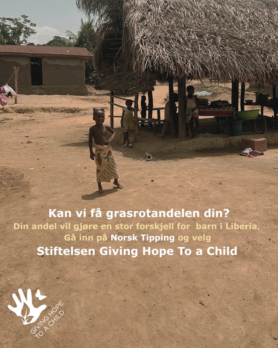 GivingChild's tweet image. Ved å velge stiftelsen Giving Hope To a Child, hjelper du barn i Liberia med utdannelse og idrett og med det mulighet for en bedre fremtid i et av verdens fattigste land.💕
#givinghope#ghtac#Utdanningforalle#Liberia#Grasrot#Tipping#Idrett#BarnHjelp
wix.to/f2JckOm