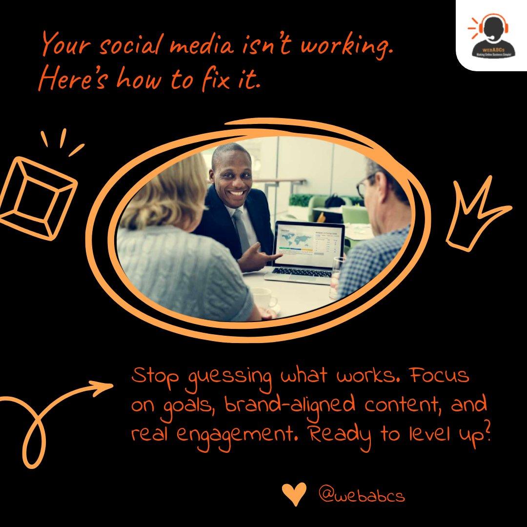 George Stark, MBA (@webabcs) on Twitter photo Small to mid-sized business? Boost your social media with these tips:
1️⃣ Set clear goals
2️⃣ Create brand-focused content
3️⃣ Engage, don’t just post
Need a tailored plan? Let’s chat 📧 sales@webabcs.com
#socialmediamarketing #businessgrowth #digitalstrategy #marketing Small to mid-sized business? Boost your social media with these tips:
1️⃣ Set clear goals
2️⃣ Create brand-focused content
3️⃣ Engage, don’t just post
Need a tailored plan? Let’s chat 📧 sales@webabcs.com
#socialmediamarketing #businessgrowth #digitalstrategy #marketing