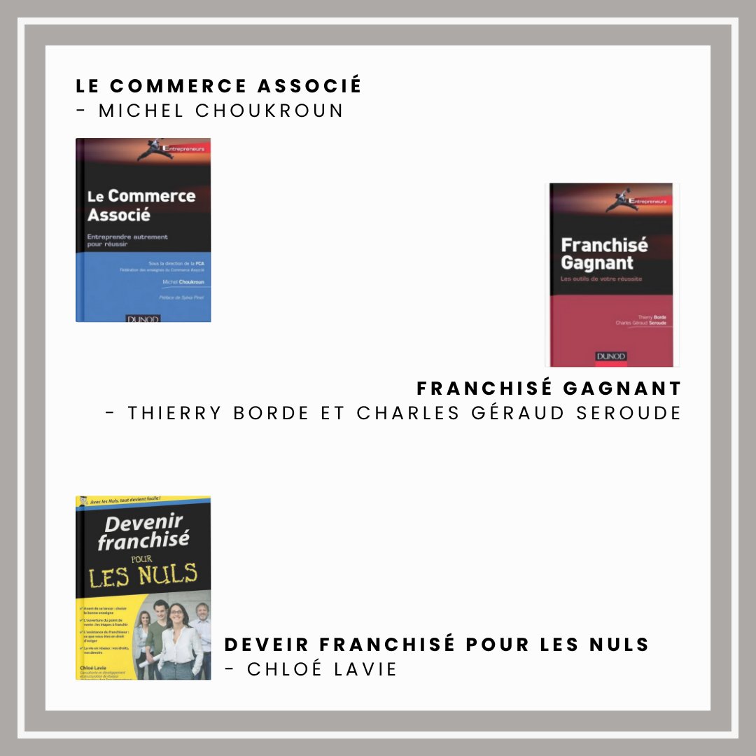 🤔 Devenir franchisé ?
📚 Les livres à lire !
Pour en savoir + : franchise-magazine.com/devenir-franch…

#franchise #franchisé #franchiseurs #livres