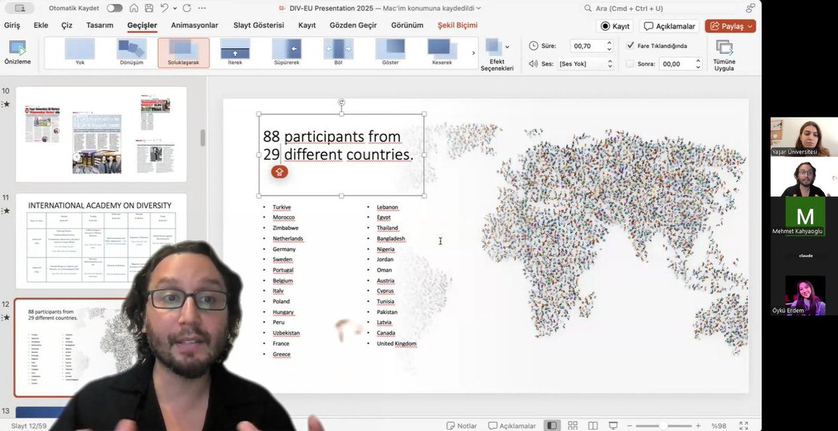 Yasar University EU Center (@yasarunieuc) on Twitter photo 🌍 We kicked off the 2025 International Academy on Diversity with Prof. Dr. <a href="/gokayozerim/">Gökay Özerim</a>'s powerful keynote on why diversity matters in today’s world.
Participants from 29 countries are joining us for a week of dialogue, ideas, and collaboration!
#InternationalAcademyonDiversity 🌍 We kicked off the 2025 International Academy on Diversity with Prof. Dr. <a href="/gokayozerim/">Gökay Özerim</a>'s powerful keynote on why diversity matters in today’s world.
Participants from 29 countries are joining us for a week of dialogue, ideas, and collaboration!
#InternationalAcademyonDiversity