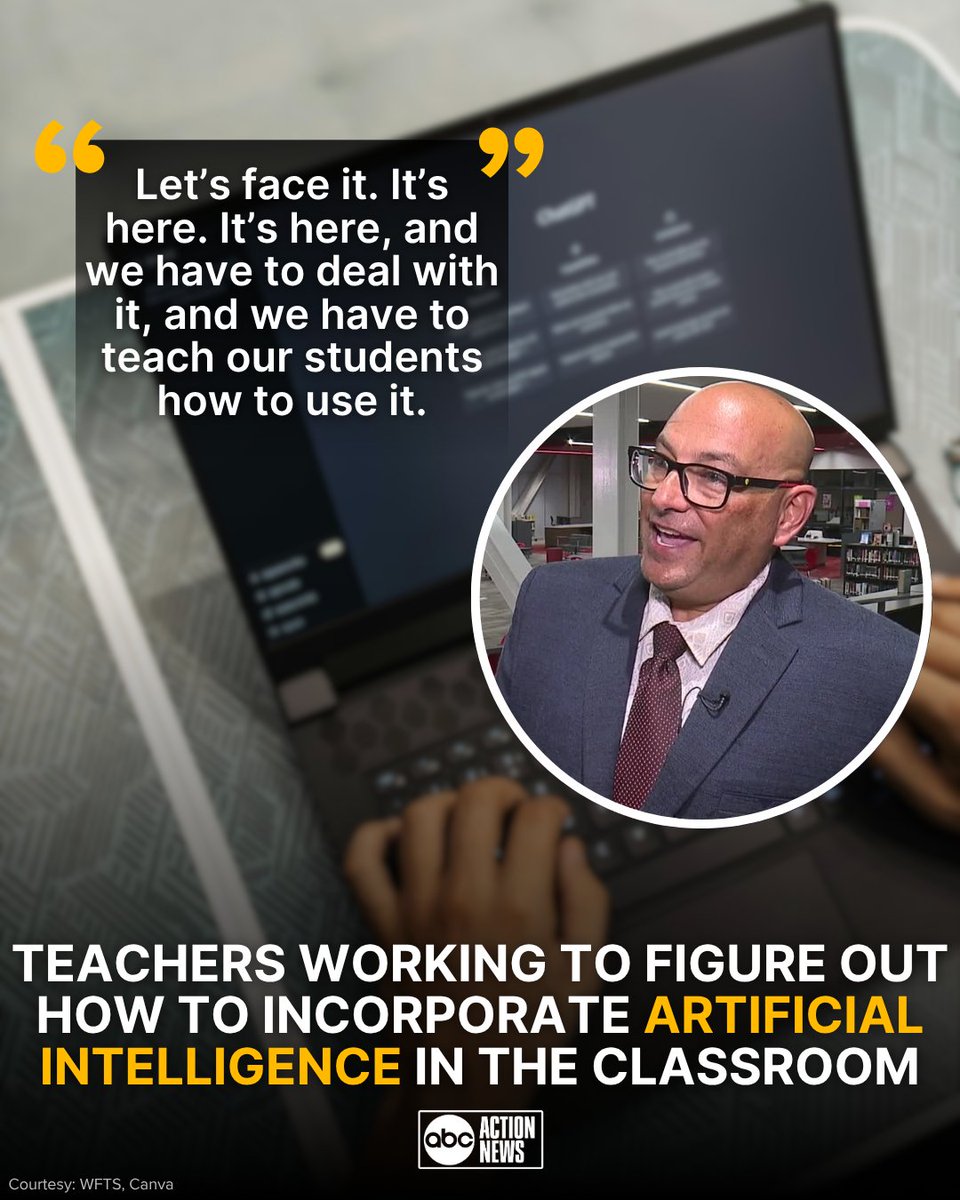 According to Mark Mansour, lead teacher of the Career Academy for International Culture and Commerce, AI is "not the future. It's the present." Full story >> wfts.tv/4mryUQ3