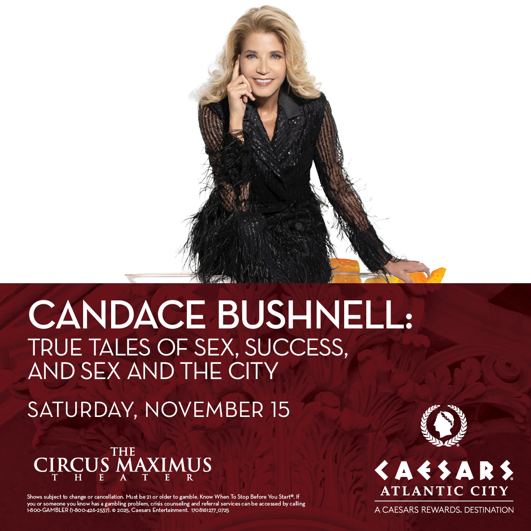 Candace Bushnell, the best-selling novelist and creator of Sex and the City takes the audience on a tour of NYC for a Girls' Night Out on Saturday, November 15. 

Presale | Wednesday, 8/6 at 10 a.m. | CODE: CANDACE
On Sale | Friday, 8/8 at 10 a.m.

bit.ly/3HjHwcp