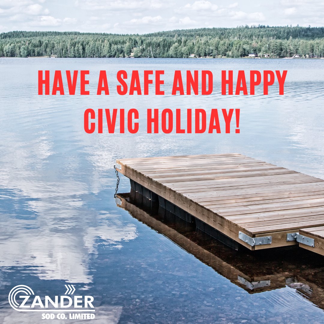 On behalf of all of us at #ZanderSod we wish you a safe, relaxing #longweekend with some fun in the sun.
