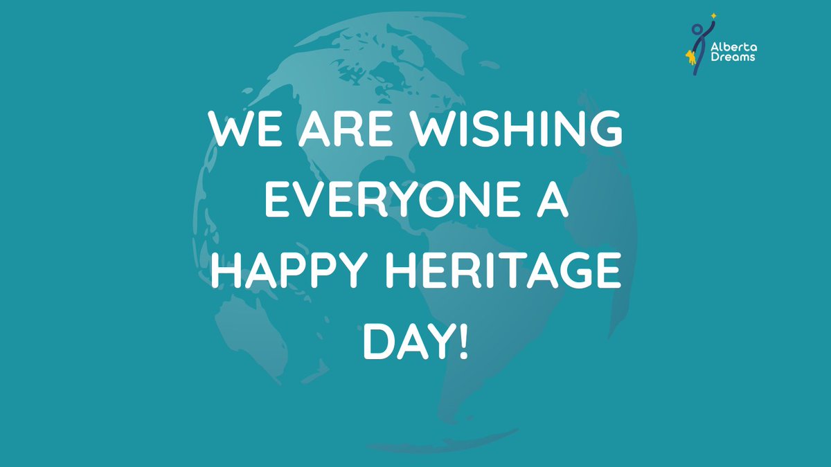 ✨Happy Heritage Day, Alberta! ✨ 

Our offices are closed today, Aug 4, and reopen Aug 5. 

Today we celebrate the people, places &amp; traditions that make our province so special. 💛 

Help us make dreams come true for Alberta children. 🌟 Donate at albertadreams.ca