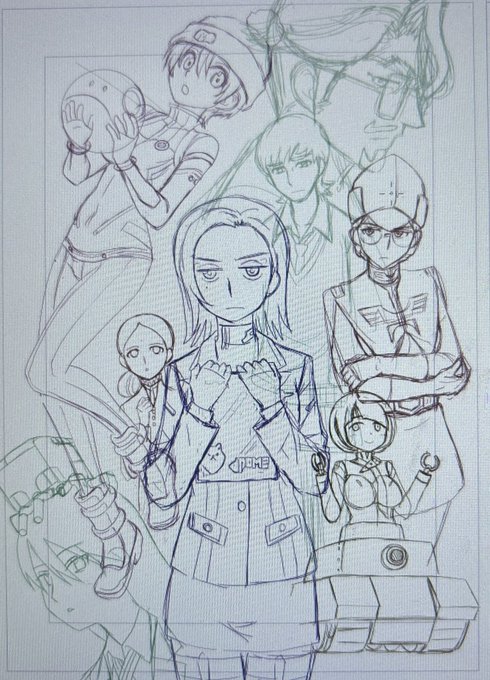 ジト目で行くか決め顔にするか。