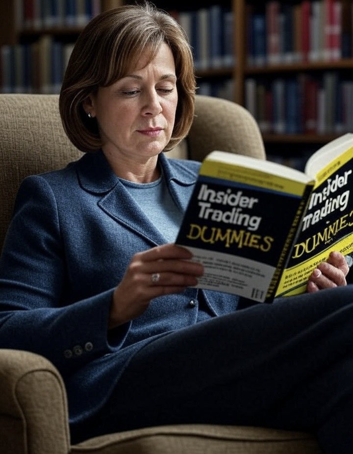mcmanx's tweet photo. Minnesota woman’s book club.
How to get rich without really trying.
#NancyPelosi #AmyKlobuchar #TinaSmith #InsiderTrading https://t.co/MRp1VoQHRg