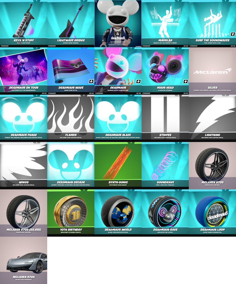 ALL Decrypted Deadmau5 cosmetics: