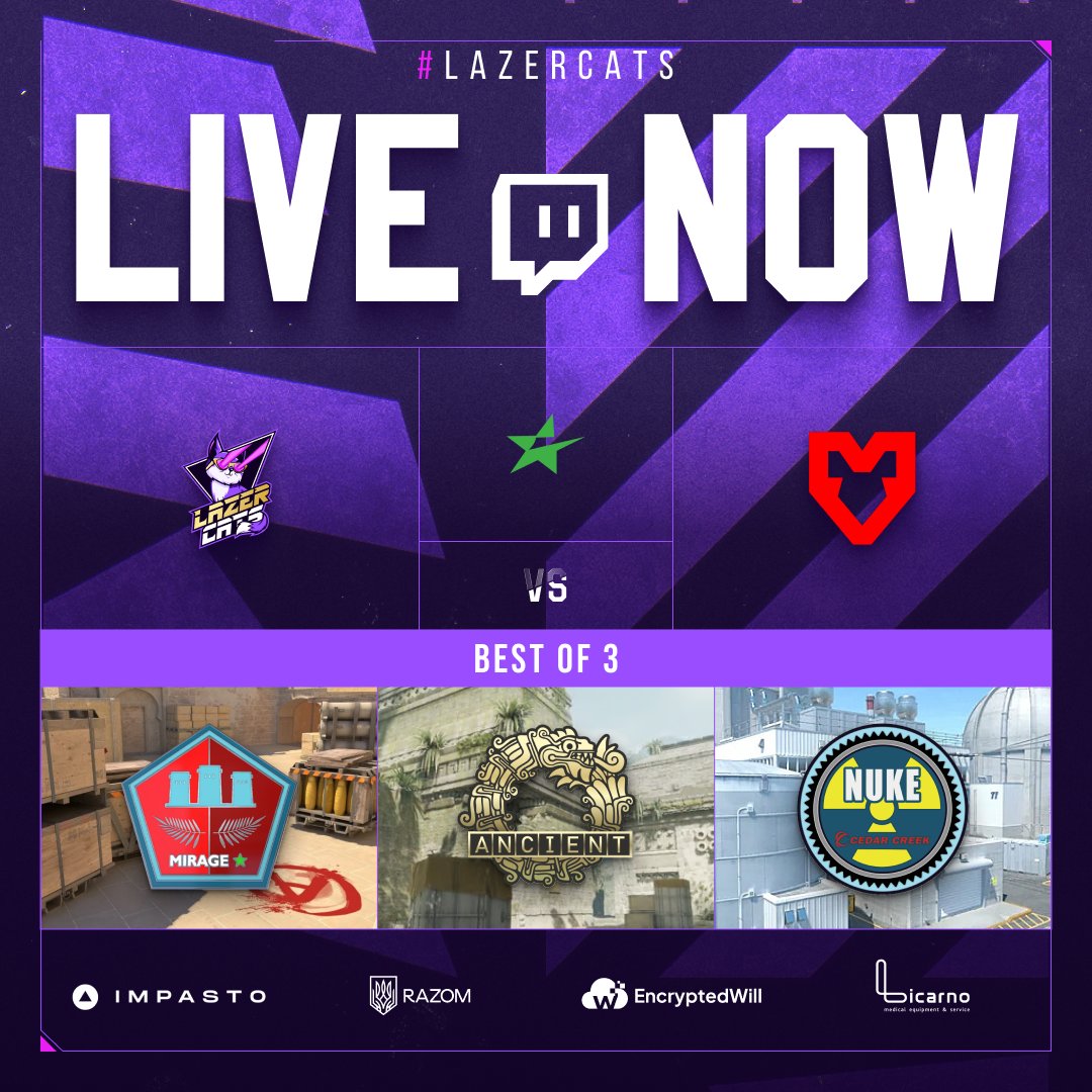⚔️ It’s playoff or nothing.

The battle starts now — only one goes through.

Be there on Twitch⚡️
twitch.tv/lzrcats