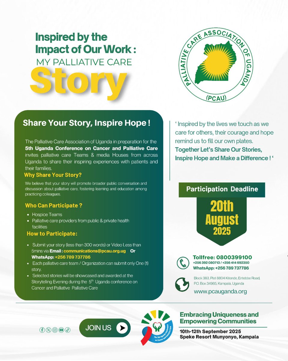 Share your team's story. Join My Palliative Care Story campaign today by filling out this form: forms.office.com/r/WqCESNrc80.