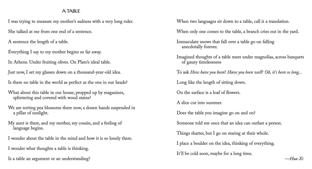 my poem "A Table" is in the New Yorker today: