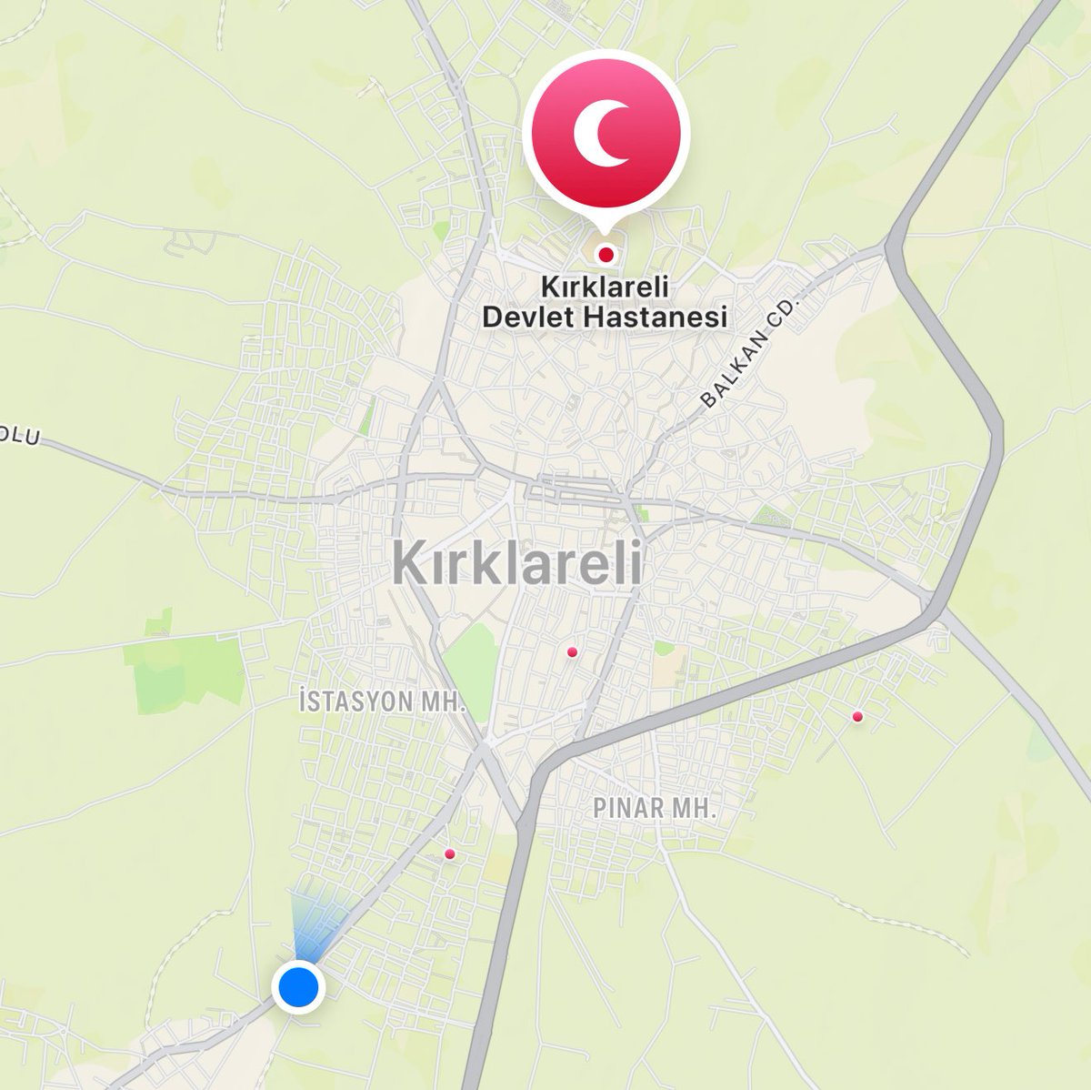 İşten eve 54 dakikada yürüdüm. Kenarda dursun.