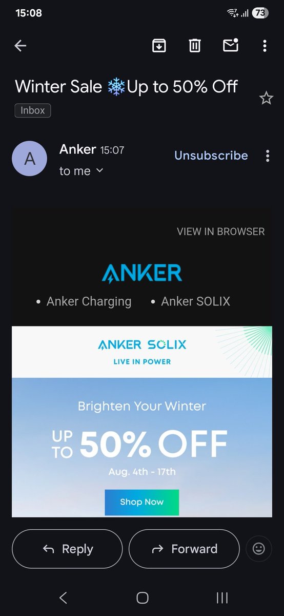 I thought <a href="/AnkerOfficial/">Anker</a> was going mad for a moment there, but then I realised I'm somehow now receiving their Australian emails?! Not sure how that's happened, I'm definitely still in the UK! The weather may feel winter here now, but it's technically still summer. 😵‍💫