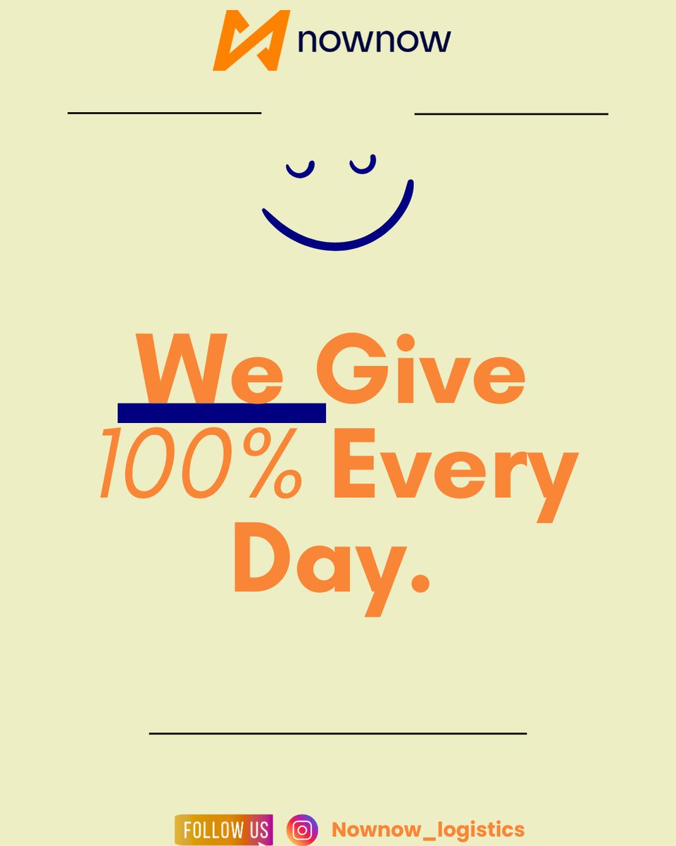 Nownow Cleaning and logistics services Akure (@nownow_ng) on Twitter photo ๐ฏ We show up. We deliver. We give 100%โevery single day!
At Nownow Logistics, your satisfaction drives our hustle.
๐ Fast. Reliable. Consistent.
๐ฆ Follow us ๐ <a href="/NowNow_NG/">Nownow Cleaning and logistics services Akure</a>
#NowNowLogistics #WeDeliverExcellence #100PercentEveryDay #ReliableLogistics #FastAndFocused ๐ฏ We show up. We deliver. We give 100%โevery single day!
At Nownow Logistics, your satisfaction drives our hustle.
๐ Fast. Reliable. Consistent.
๐ฆ Follow us ๐ <a href="/NowNow_NG/">Nownow Cleaning and logistics services Akure</a>
#NowNowLogistics #WeDeliverExcellence #100PercentEveryDay #ReliableLogistics #FastAndFocused