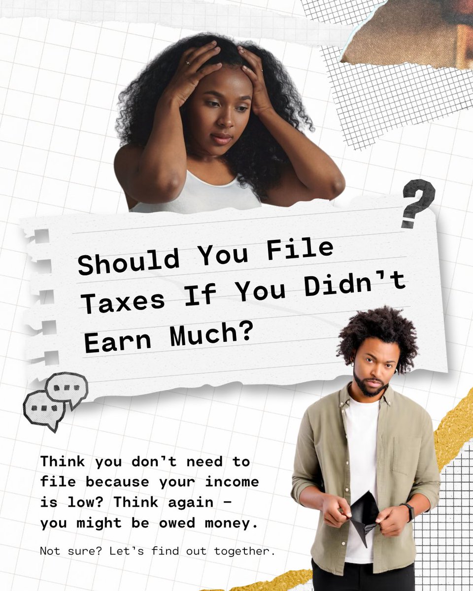 Taxshield_1040's tweet image. 💡 Low income this year? You might still want to file your taxes:

✅ EITC &amp;amp; education credits = $$$
✅ Refund if taxes were withheld
✅ Good for loan applications

📞 Not sure? Call us: 844.621.1040

#TaxTips #FileSmart #TaxShieldService