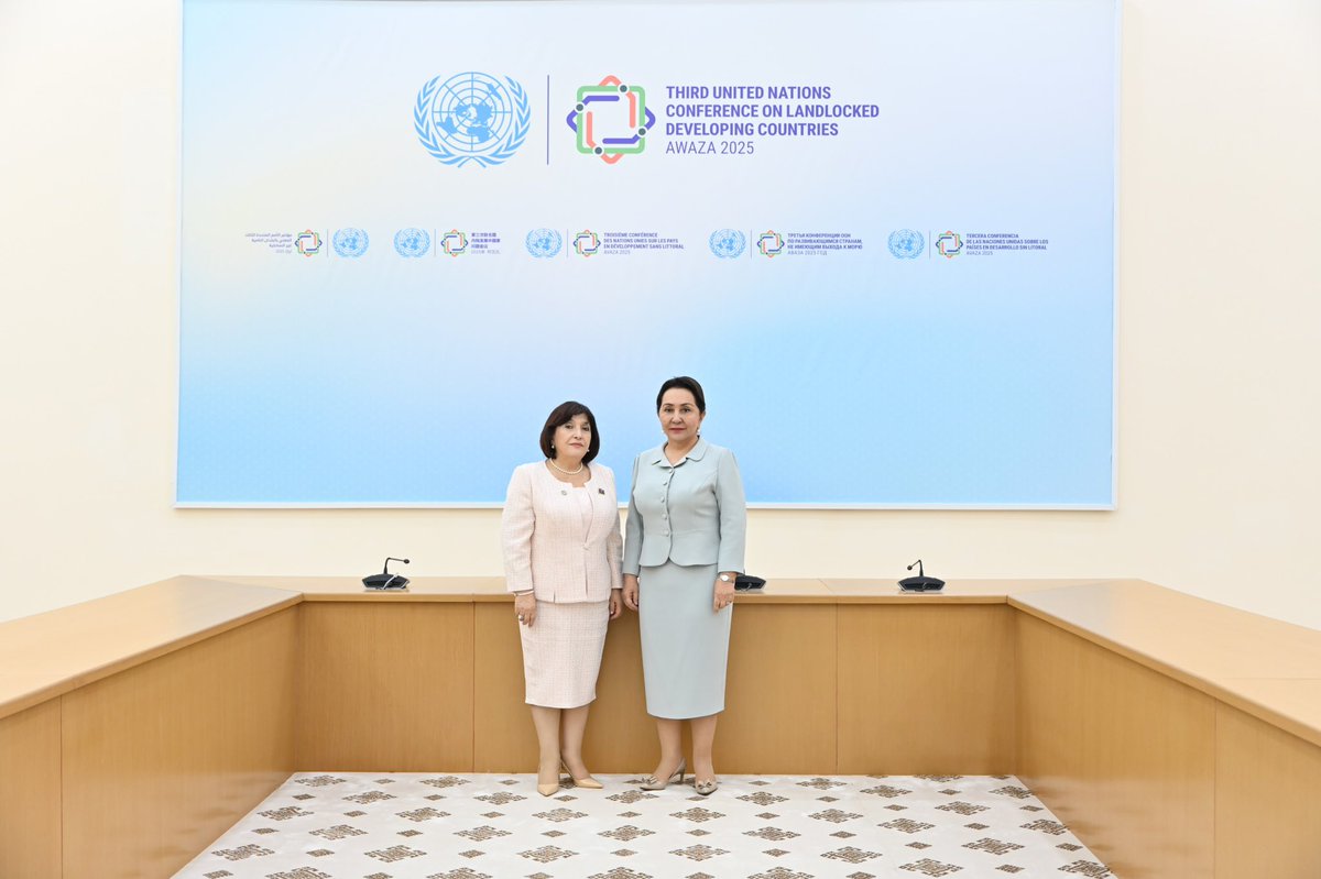 Sahiba GAFAROVA (@speaker_az) on Twitter photo Özbəkistan Respublikası Ali Məclisi Senatının sədri Tənzilə Narbayeva ilə görüş
Meeting with Ms. Tanzila Narbaeva, Chairperson of the Senate of the Oliy Majlis of the Republic of Uzbekistan
<a href="/TNarbaeva/">Tanzila Narbaeva</a> Özbəkistan Respublikası Ali Məclisi Senatının sədri Tənzilə Narbayeva ilə görüş
Meeting with Ms. Tanzila Narbaeva, Chairperson of the Senate of the Oliy Majlis of the Republic of Uzbekistan
<a href="/TNarbaeva/">Tanzila Narbaeva</a>