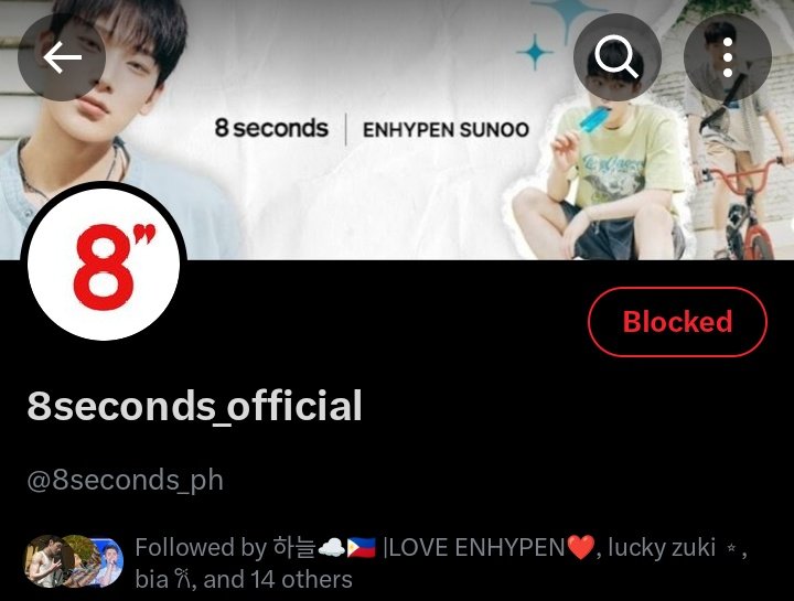 UNFOLLOW AND BLOCK @/8seconds_ph‼️

STOP engaging with that account as they are NOT affiliated with 8seconds philippines!!!! #8secondswithSUNOO