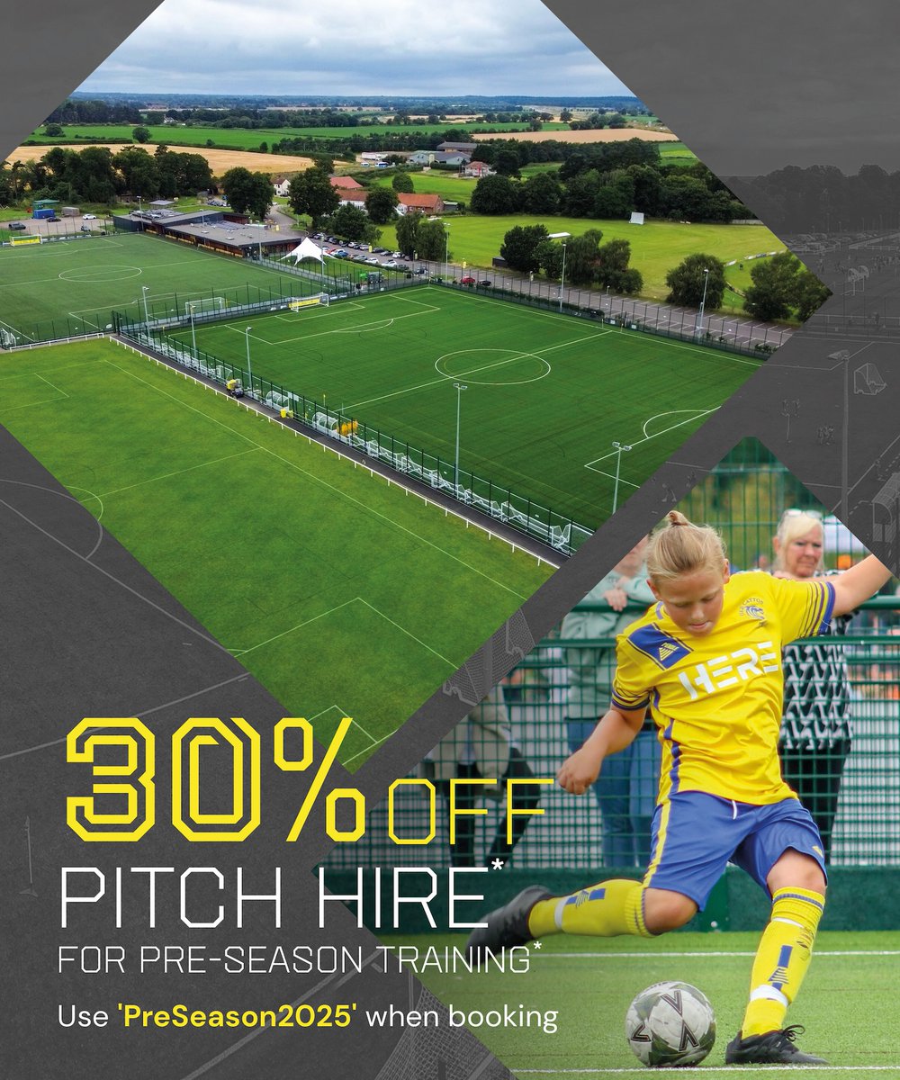 30% off your training slot with '𝗣𝗥𝗘𝗦𝗘𝗔𝗦𝗢𝗡𝟮𝟬𝟮𝟱'.

Book here 👉 thenest.org.uk/facilities/pit…

#preseason #footballpitch #TheNest #Norwich