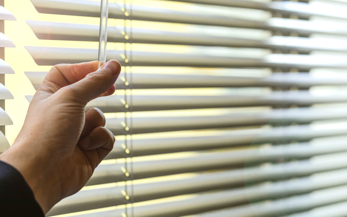 Beat the summer heat! Closing blinds &amp; curtains blocks sun, keeping your home cooler and reducing AC use on hot days.
