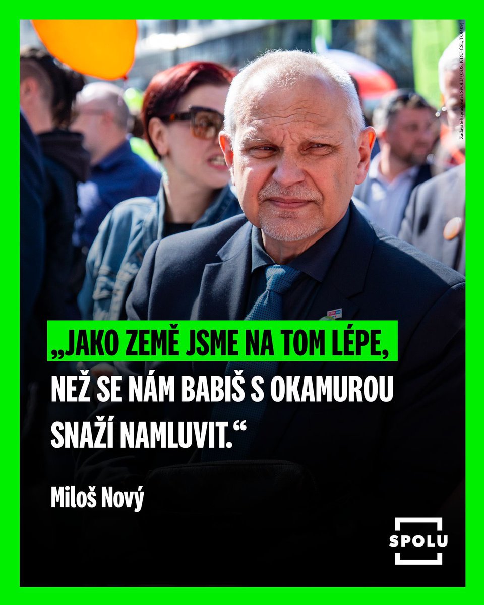 Tohle vám opozice neřekne! Česko je na tom lépe, než si myslíme. 

✅Moody‘s potvrdila rating Aa3 se stabilním výhledem. 

✅Miliarda korun nově zůstala v peněženkách pacientů díky změnám v doplatcích na léky.

✅Česko je v TOP 10 žebříčku svobody tisku, o čemž jsme si za Babiše