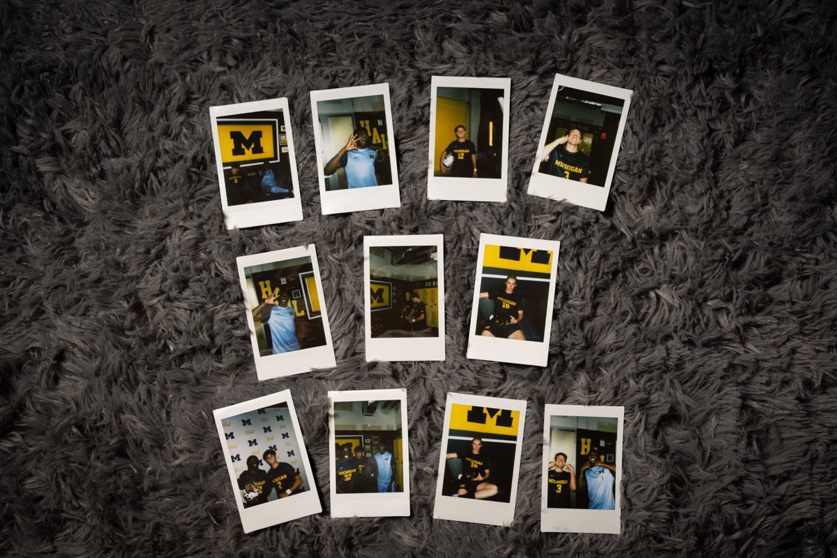 A media day in polaroids 📸 #GoBlue