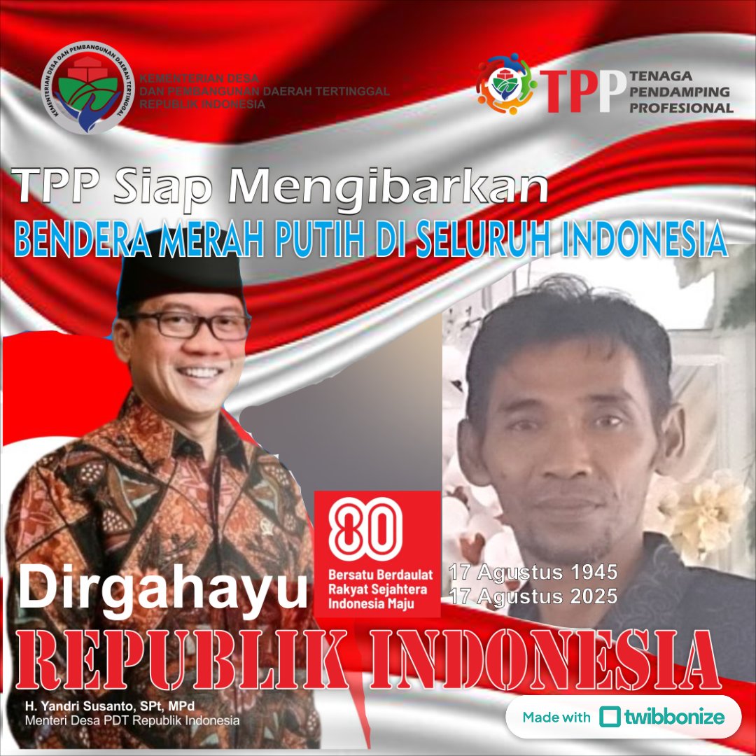 HasanahMambaul's tweet photo. TPP Indonesia siap untuk mengibarkan Bendera Merah Putih di seluruh desa-desa di Indonesia, Bangun Desa Bangun Indonesia, Desa Terdepan Untuk Indonesia #TPPKibarBenderaMerahPutih #TPPDirgahayuRI80 https://t.co/2sXjsSRGVi