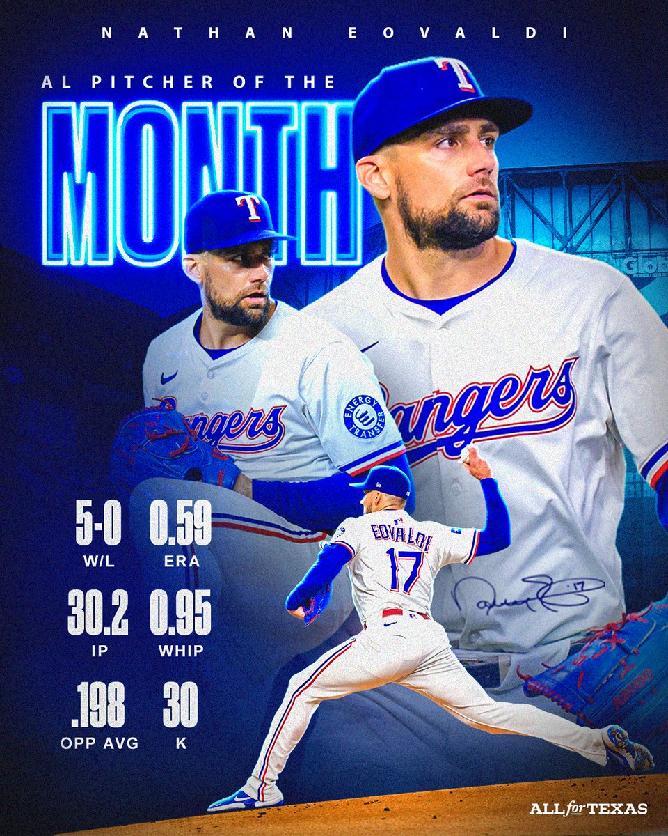 Rangers's tweet image. No one nastier in July. #AllForTX