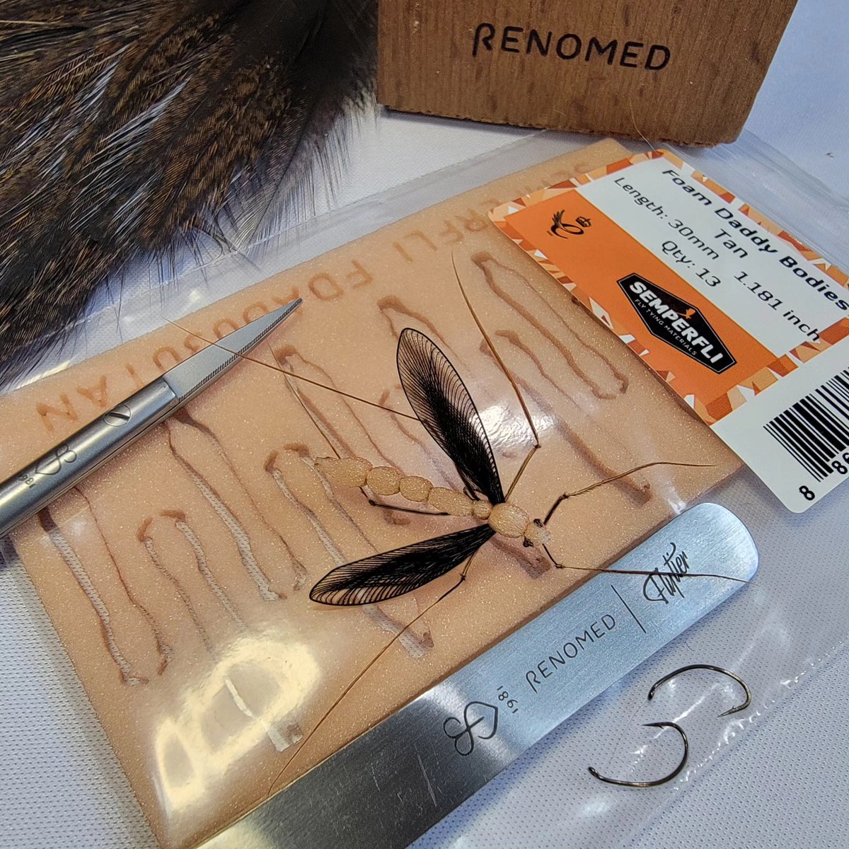 Beautiful daddy long legs tied by Pro Team member Jock Scott, a.k.a Todd Kennedy! 

Get our laser cut daddy long leg bodies here  semperfli.net/foam-cranefly-… the fish just love them!

#semperfli #tiewithsemperfli #semperfliworldwide