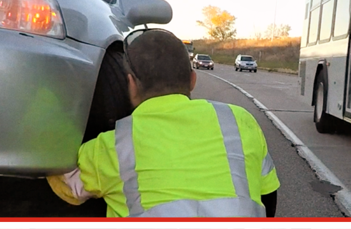 Every year, roadside workers and first responders lose their lives at the roadside, and even more are injured, while tending to disabled vehicles. When you see someone working roadside, slow down and if possible to do so, move over a lane. #MoveOverMonday