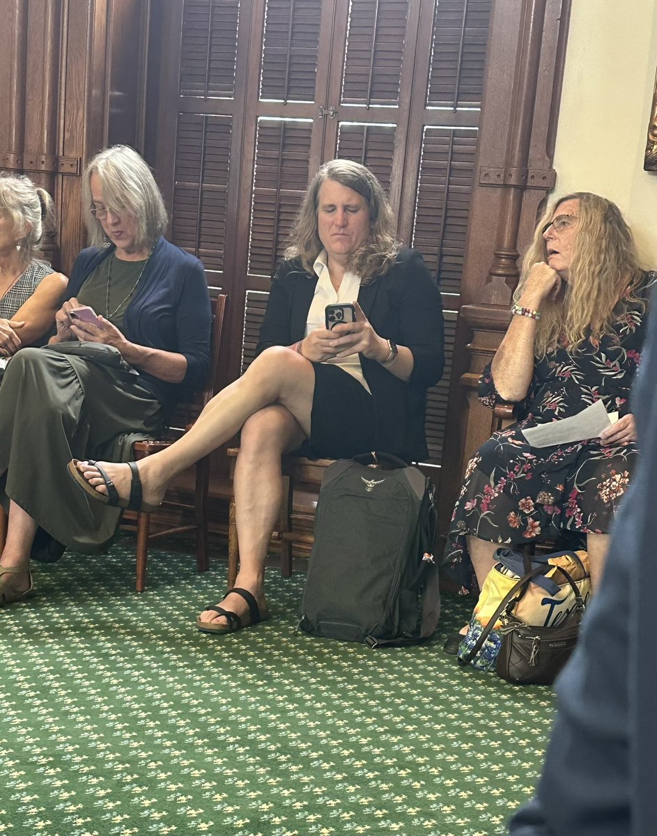 this is who’s fighting to be in the women’s bathroom at the Texas Capitol today btw…scary times we live in