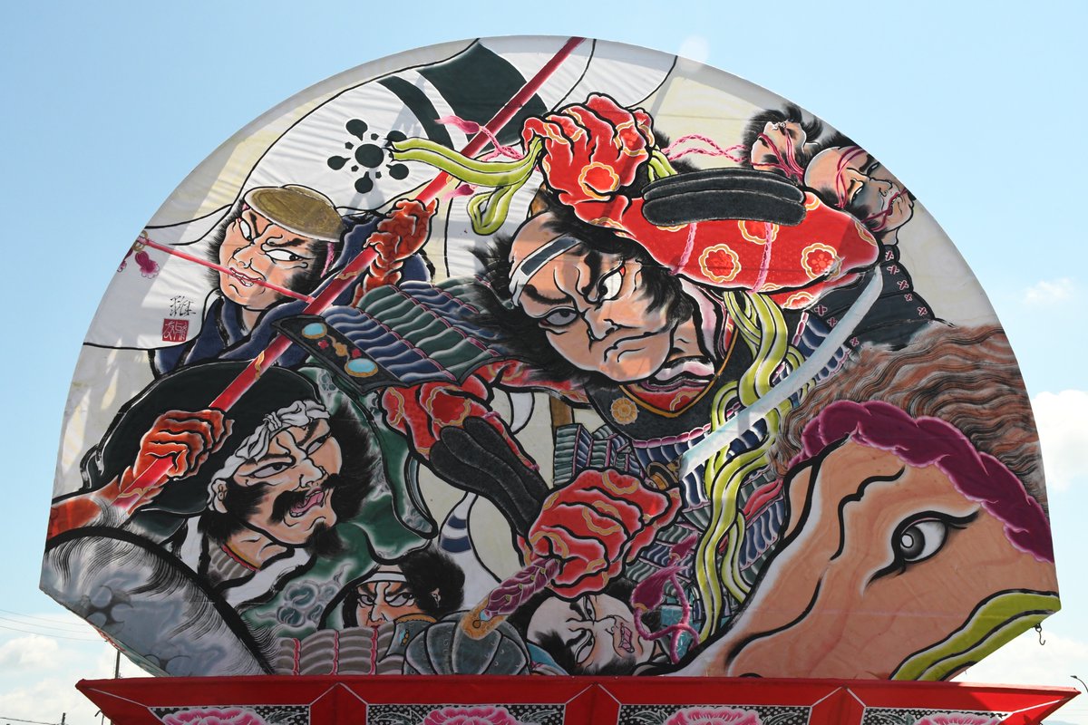 ねぶた原画縦70cm横120cmくらい、重さ4kgくらい 【公式通販】