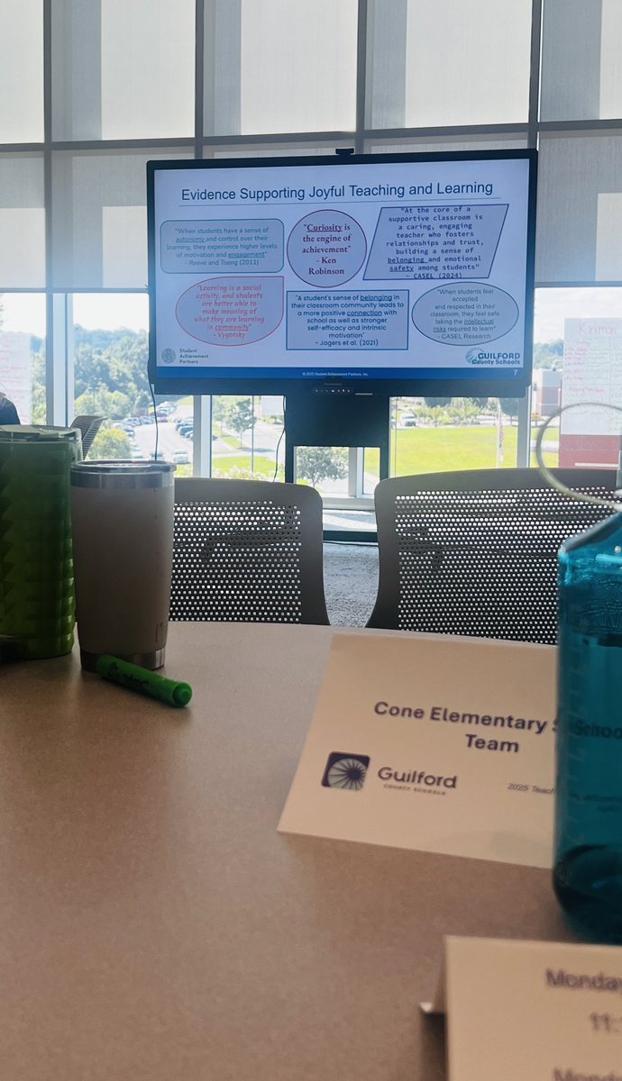 This week’s PD…Joyful Instruction 🤗 with my <a href="/ConeCougars/">Cone Cougars</a> colleagues…excited to spark the joy this school year 🌟 <a href="/GCSchoolsNC/">Guilford Co. Schools</a>