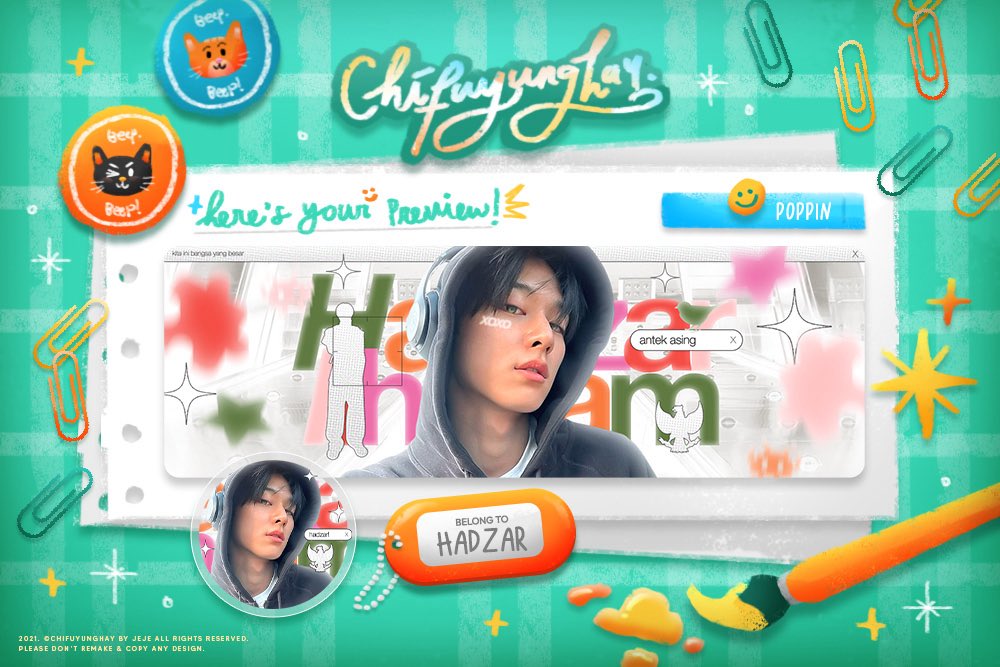 &amp;. ㅤ   terima kasih <a href="/catherinebluu/">吴, 𝒞atherine.🦋</a> buat layout cakepnya! akhirnya punya poppin juga. ✌️