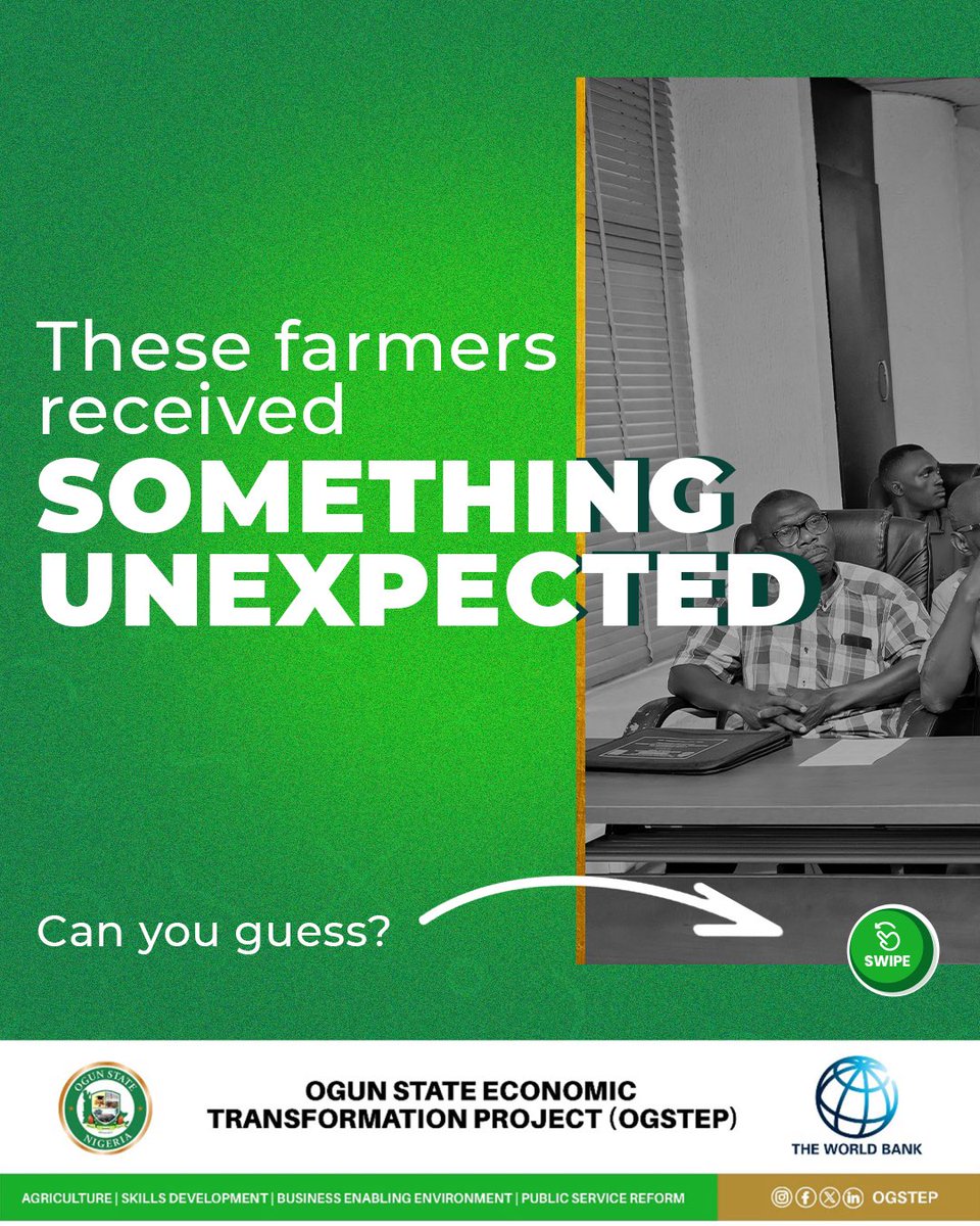 ogstep2020's tweet image. Since most farmers in Ogun shared the same struggle of unreliable rainfall, we provided the solution of reliable water pumps and irrigation equipment.

#OGSTEP #OgunState