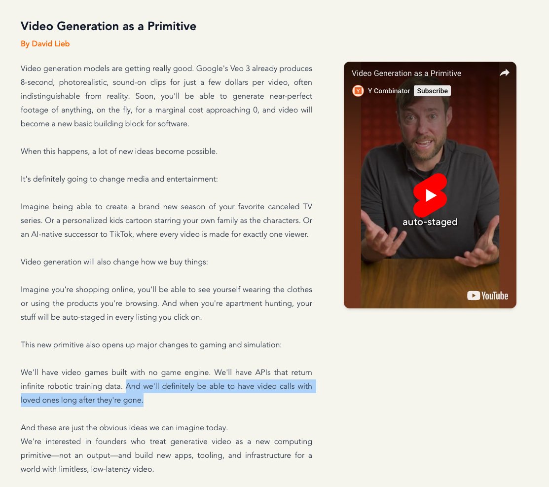 YC Fall 2025 Startup Requests: We Are Demanding The Torment Nexus Immediately