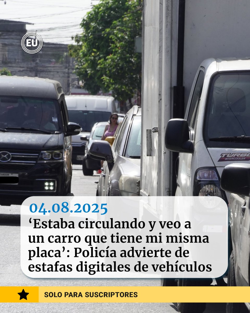 #Estafas | Este sábado, 2 de agosto, dos vehículos fueron retenidos por tener la misma placa. Uno de los vehículos fue adquirido en una plataforma digital. ow.ly/vLlR50WzpXC