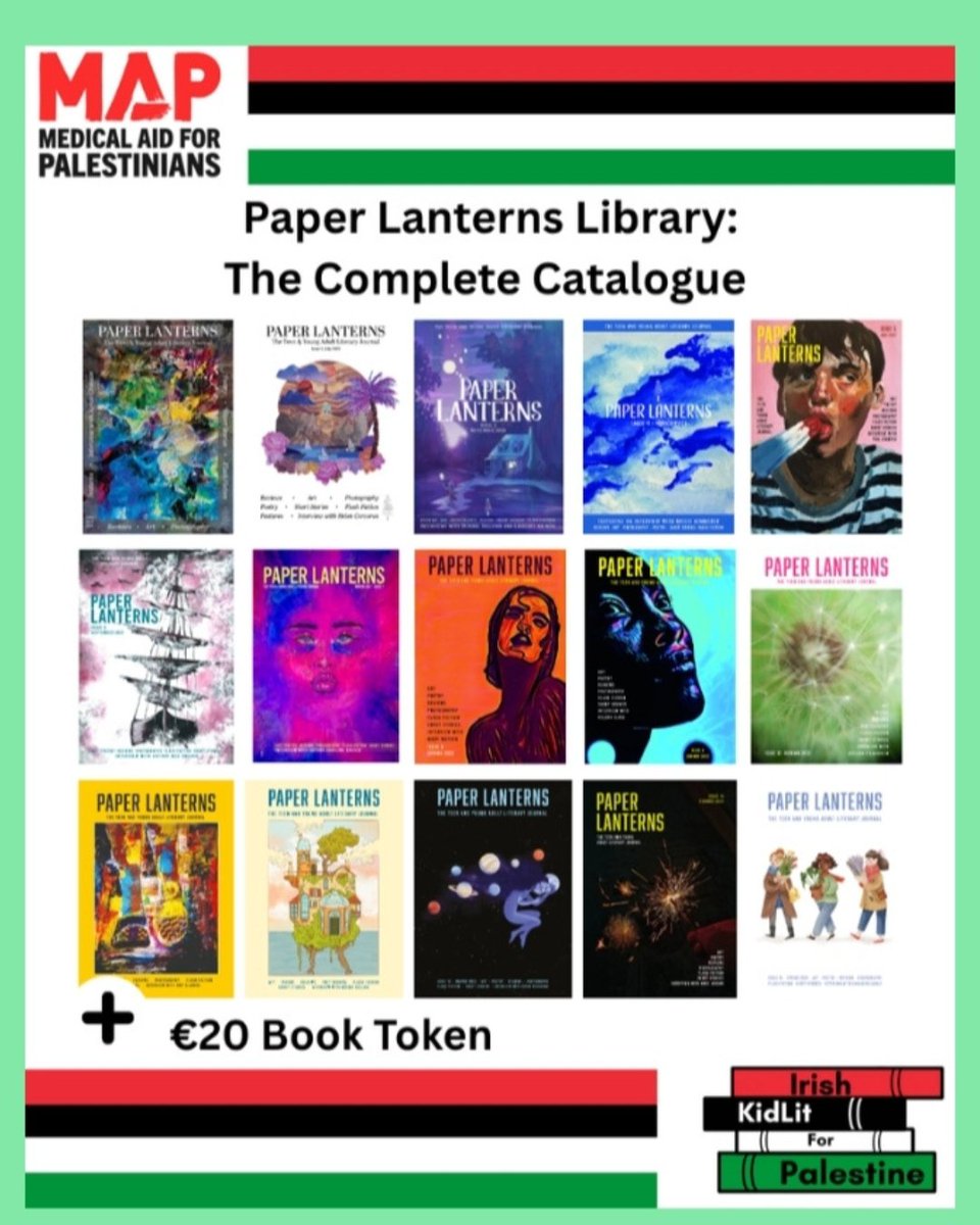 Paper Lanterns YA Literary Journal (@paper__lanterns) on Twitter photo Get your hands on all this and more! Donate to the excellent fundraiser organised by #irishkidlitforpalestine at ruthennis.com/irish-kidlit-f… <a href="/rurooie/">Ruth Ennis</a> Get your hands on all this and more! Donate to the excellent fundraiser organised by #irishkidlitforpalestine at ruthennis.com/irish-kidlit-f… <a href="/rurooie/">Ruth Ennis</a>