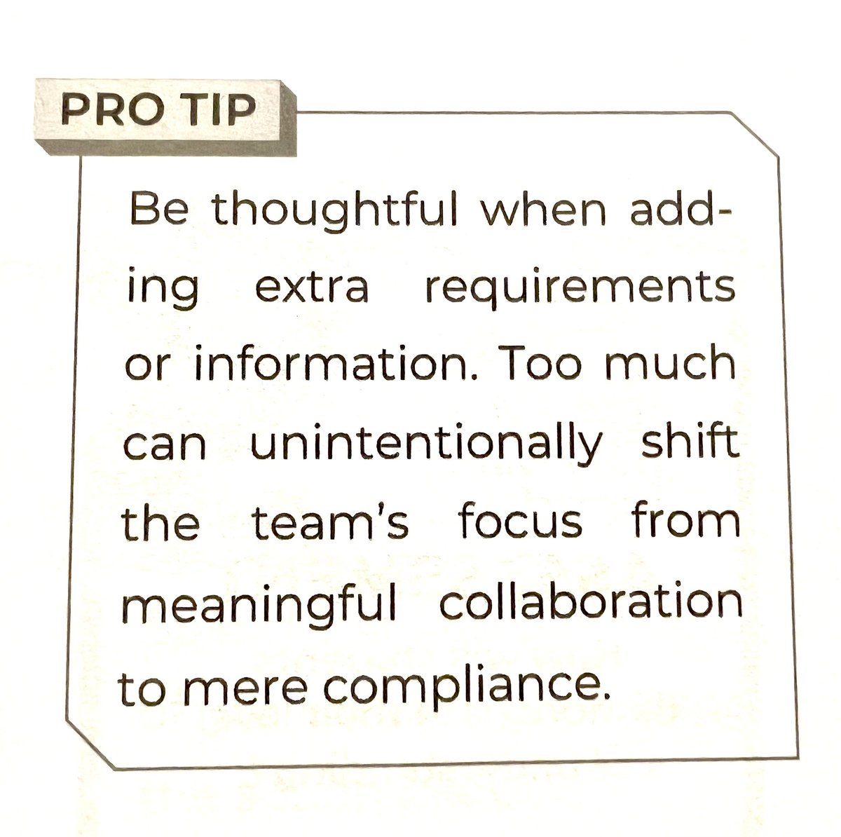 Dave Burgess (@burgessdave) on Twitter photo #FearlessInstruction by <a href="/CreativeLdrSol/">Creative Leadership Solutions</a> is filled with PRO TIPS!!
This one is essential when developing collaborative learning teams.
Don’t add unnecessary requirements or you risk moving the entire mindset from collaboration to compliance.
a.co/d/el9DIsJ
#dbcincbooks #FearlessInstruction by <a href="/CreativeLdrSol/">Creative Leadership Solutions</a> is filled with PRO TIPS!!
This one is essential when developing collaborative learning teams.
Don’t add unnecessary requirements or you risk moving the entire mindset from collaboration to compliance.
a.co/d/el9DIsJ
#dbcincbooks
